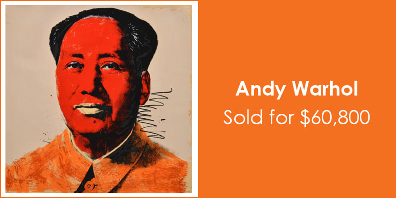 Palm Beach Modern Auctions Andy Warhol $60,800