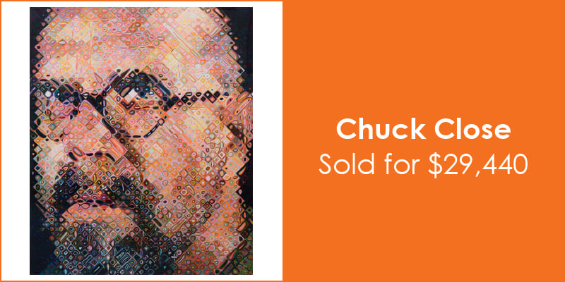 Palm Beach Modern Auctions Chuck Close $29,440