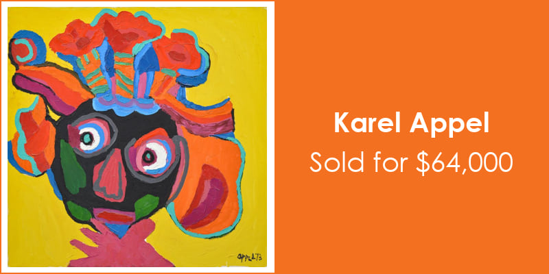 Palm Beach Modern Auctions Karel Appel $64,000