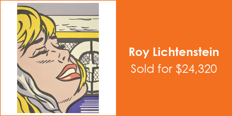 Palm Beach Modern Auctions Roy Lichtenstein $24,320