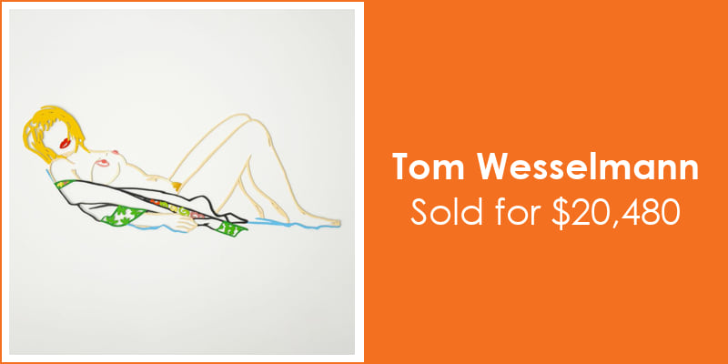 Palm Beach Modern Auctions Tom Wesselmann $20,480